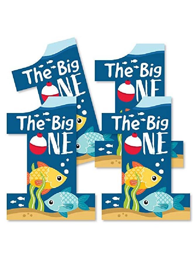 Big Dot of Happiness 1St Birthday Reeling In The Big One One Shaped Decorations Diy Fish First Birthday Party Essentials Set Of 20  - Image 1