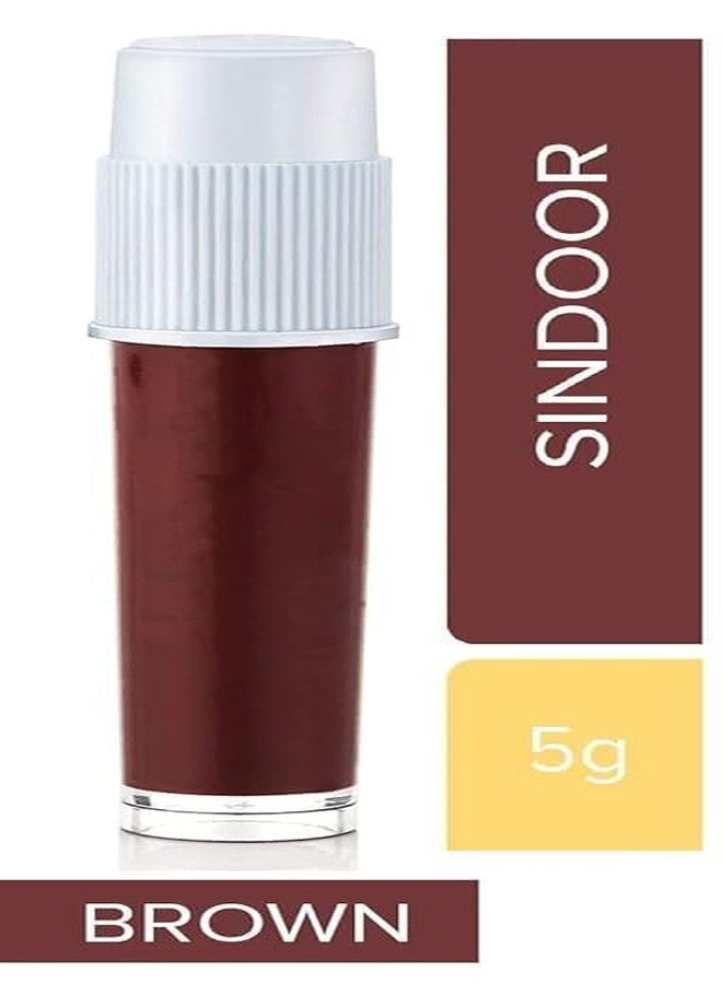 Skin-Friendly Liquid Bindi Waterproof Chemical Free Sindur Liquid Sindoor Long Lasting Smudge Proof and Quick Drying Sindoor for Women's Brown.