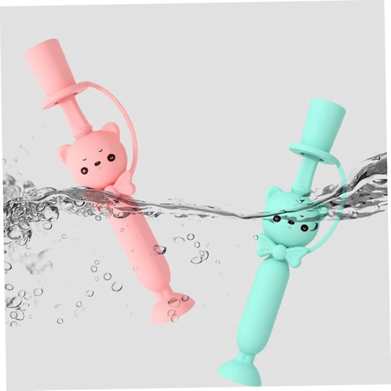 Winnie Silicone Baby Toothbrush With Suction Base Oral Care Training Tool Random Color - Image 4