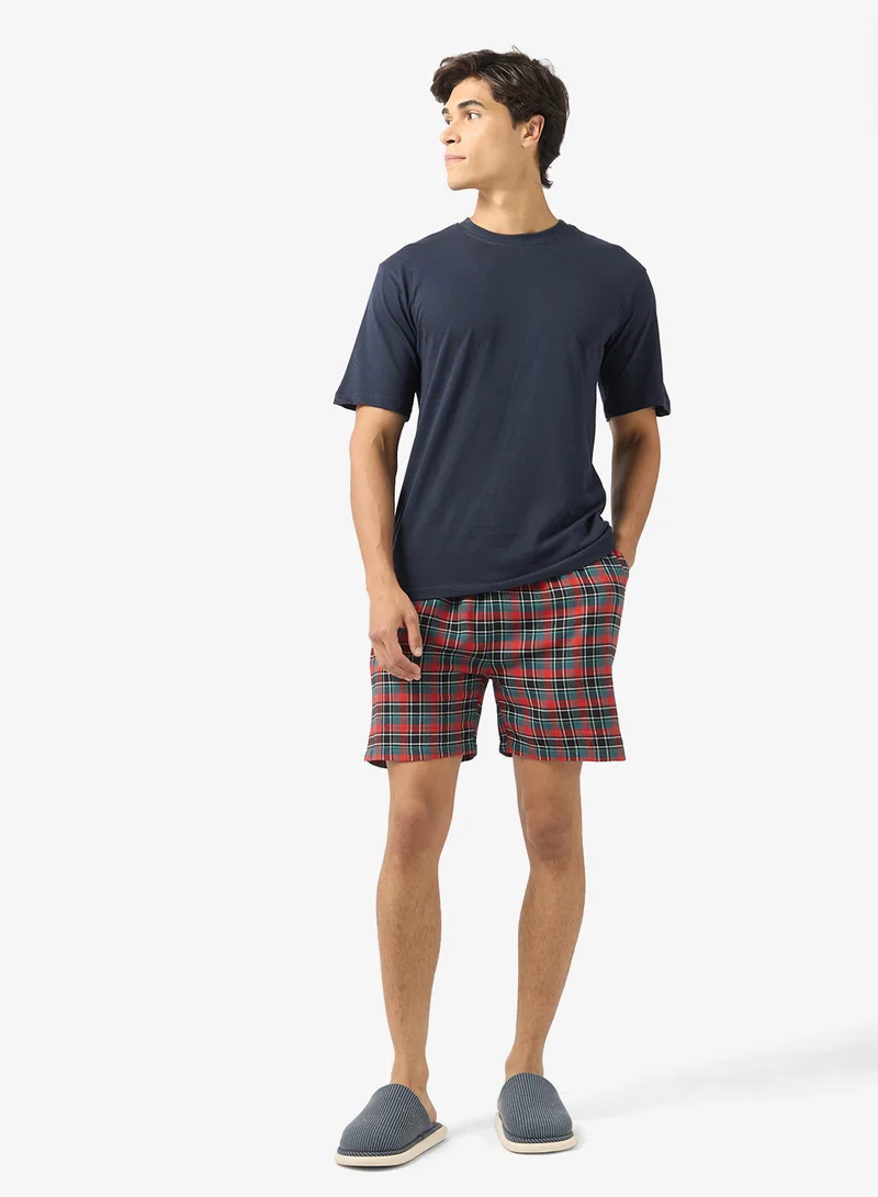 Seventy Five  Nightwear T-Shirt & Shorts Set for Men | Best Price UAE