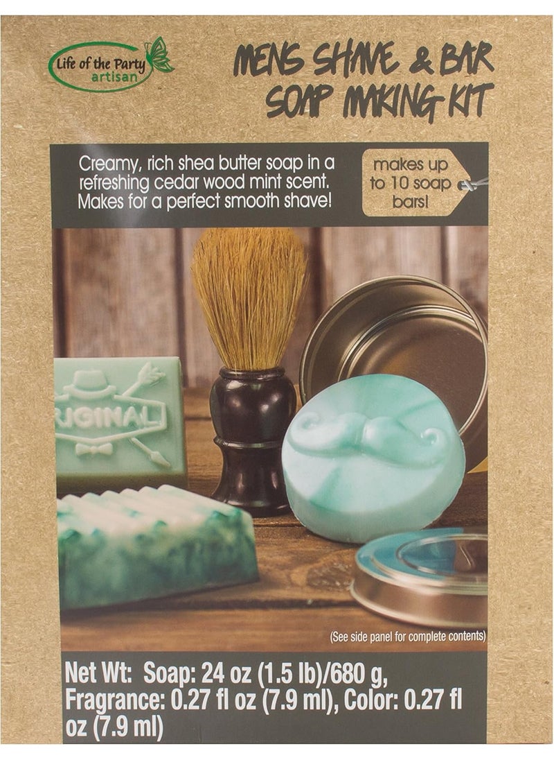Life of the Party Life of the Party Mens Shave  Bar Soap Making Kit 