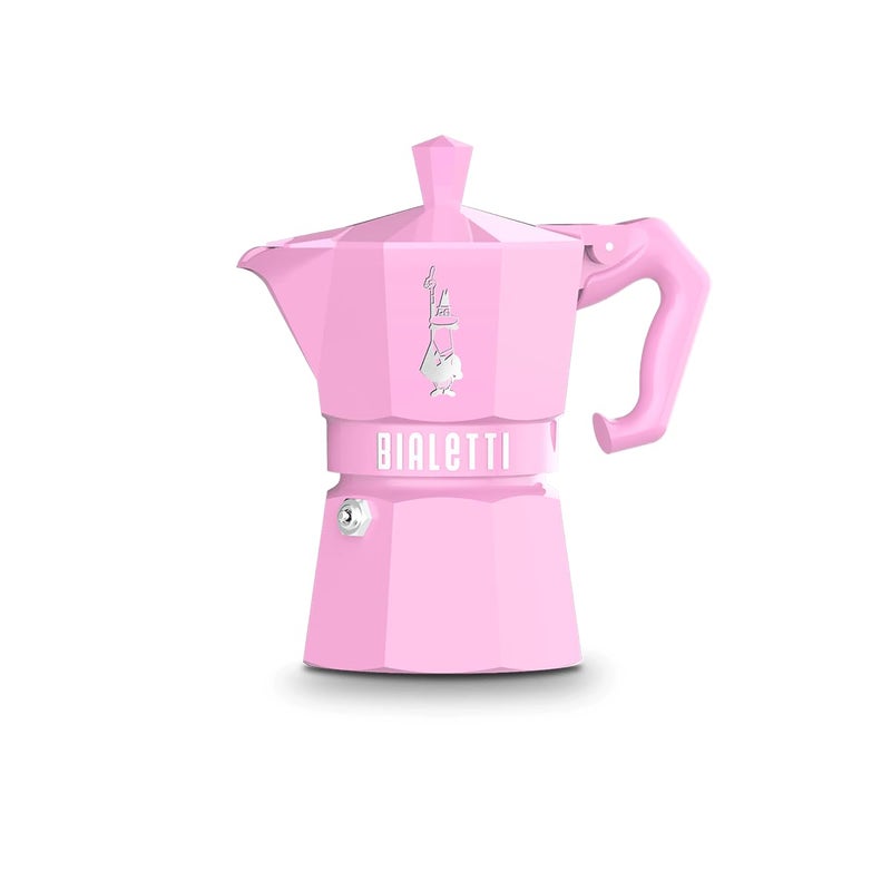 Bialetti Mocha Exclusive Pink 6 Cup Open Fire Coffee Maker Espresso Maker Makinetta