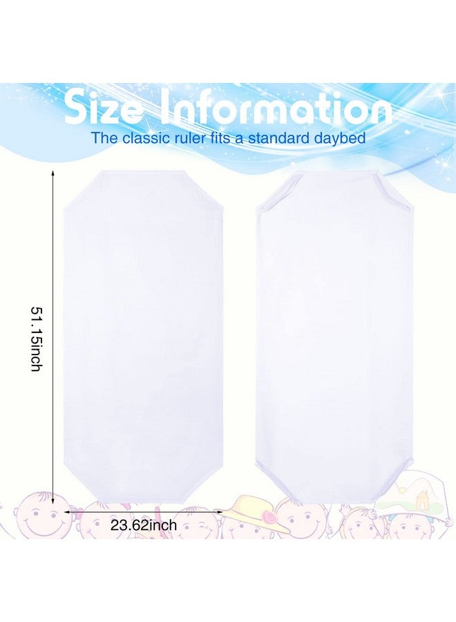 Macarrie 20 Pcs Daycare Cot Sheets for Toddler and Preschool Pure Cotton Breathable Fabric Standard Daycare Bed Fitted Sheet for Boys and Girls, 51.18'' W x 23.62'' L(Classic Style) - Image 5