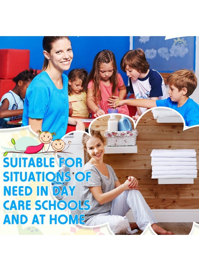 Macarrie 20 Pcs Daycare Cot Sheets for Toddler and Preschool Pure Cotton Breathable Fabric Standard Daycare Bed Fitted Sheet for Boys and Girls, 51.18'' W x 23.62'' L(Classic Style) - Image 2