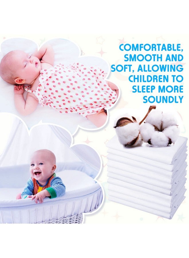 Macarrie 20 Pcs Daycare Cot Sheets for Toddler and Preschool Pure Cotton Breathable Fabric Standard Daycare Bed Fitted Sheet for Boys and Girls, 51.18'' W x 23.62'' L(Classic Style) - Image 3