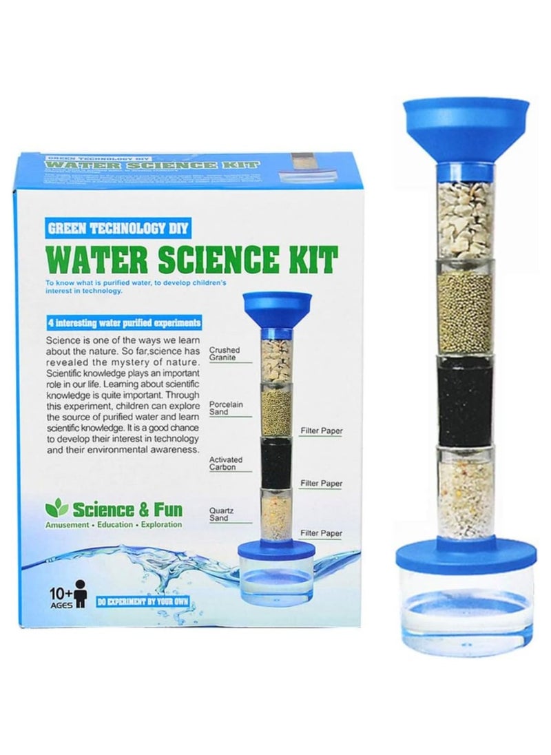 ZAMZIN Water Science Kit for Kids - Educational Toy Ages 3+, DIY Water Purifier Experiment, Learning Activities, Children's Green Science Lab Toy water purifier water testing kit science project  - Image 1