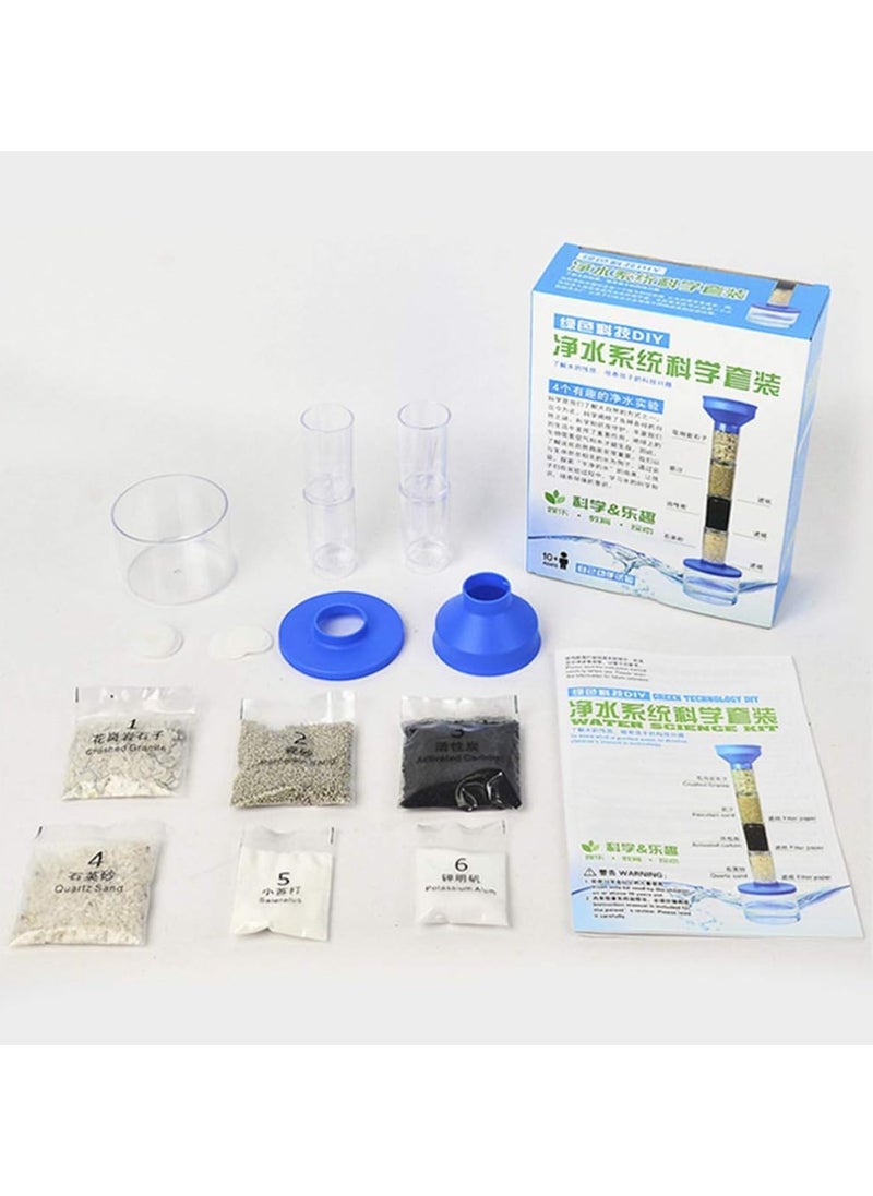 ZAMZIN Water Science Kit for Kids - Educational Toy Ages 3+, DIY Water Purifier Experiment, Learning Activities, Children's Green Science Lab Toy water purifier water testing kit science project  - Image 2