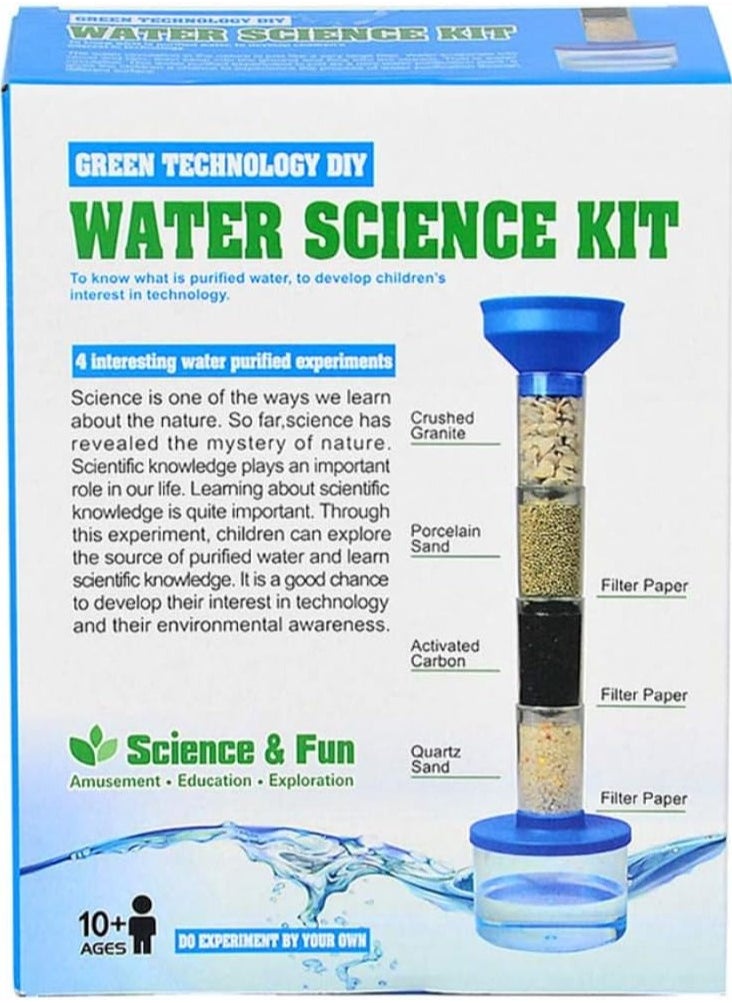 ZAMZIN Water Science Kit for Kids - Educational Toy Ages 3+, DIY Water Purifier Experiment, Learning Activities, Children's Green Science Lab Toy water purifier water testing kit science project  - Image 3
