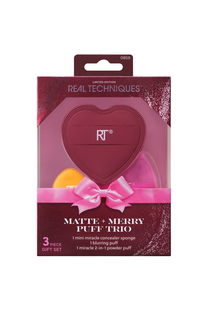 REAL TECHNIQUES Matte And Merry Puff Trio - Image 1