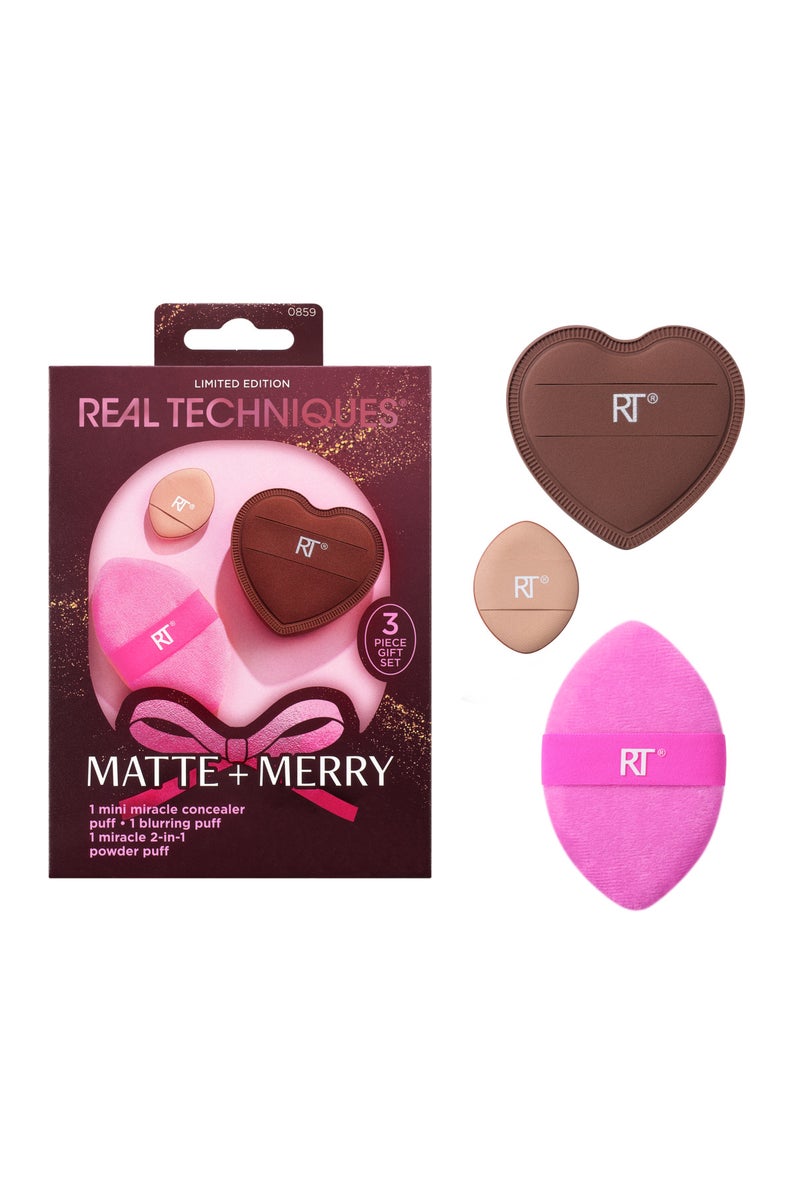 REAL TECHNIQUES Matte And Merry Puff Trio - Image 2