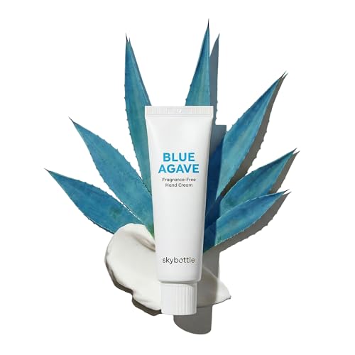 skybottle Fragrance Free Blue Agave Hand Cream, Vegan Certified Hand Care, Healing Hand Lotion, Fast Absorbing with Shea Butter, 1.7 Fl. Oz - Image 1