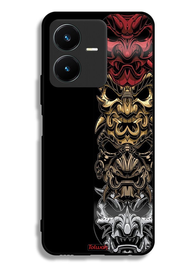 Tolwak Vivo Y22 Protective Case Cover Heads Art - Image 1