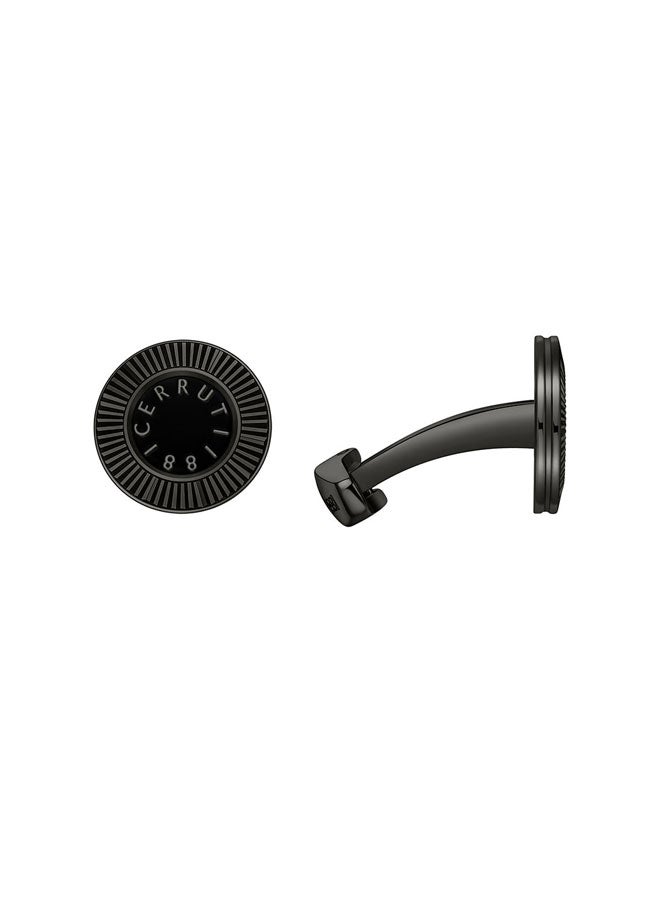 CERRUTI 1881 Gents Cufflink Black â€“ Modern and Versatile Men's Accessory  - Image 1