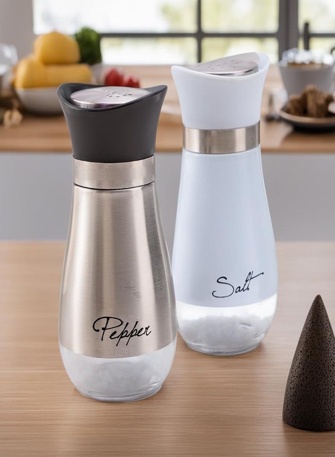Tendula Salt & Pepper Shakers Set | Salt & Pepper Dispenser | Moisture-Proof Seasoning Shakers Set | Perfect Pour Holes for Kitchen Dining Table Restaurant (Pack of 1) - Image 1