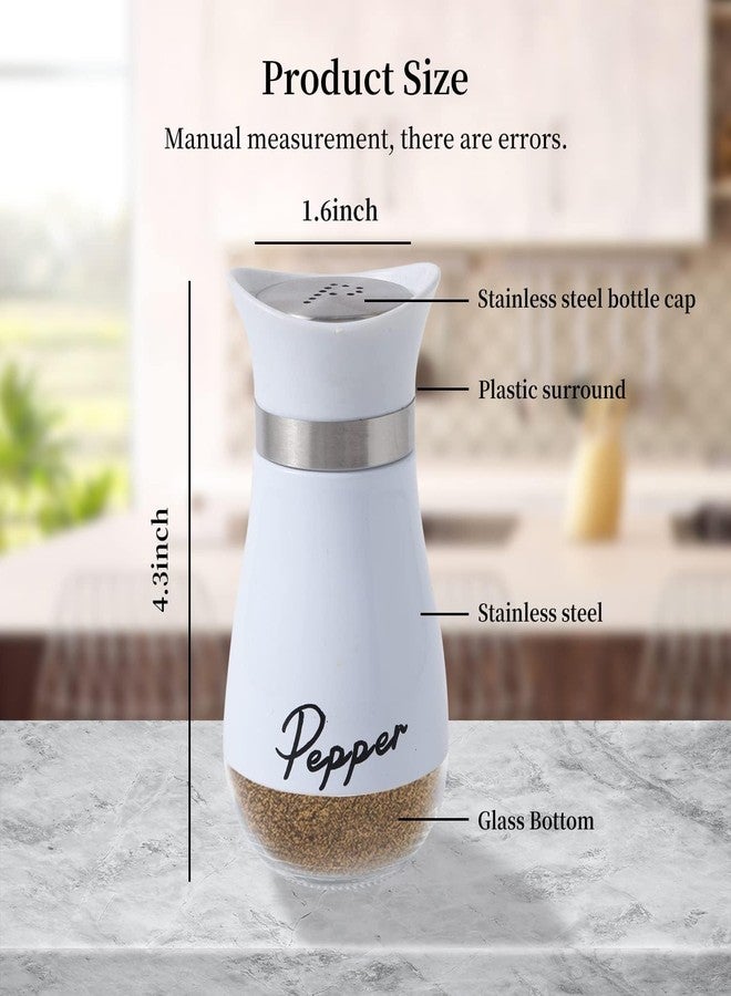 Tendula Salt & Pepper Shakers Set | Salt & Pepper Dispenser | Moisture-Proof Seasoning Shakers Set | Perfect Pour Holes for Kitchen Dining Table Restaurant (Pack of 1) - Image 2