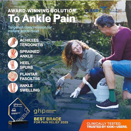 Modvel Foot & Ankle Brace Socks for Sprained Ankle Compression Sleeve - Plantar Fasciitis Relief Brace, Foot Support for pain Women & Men - Tendonitis & Arthritis Feet Sleeve, Stabilizing Ankles Wrap - Image 2