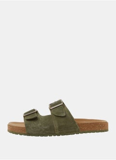 JACK & JONES Double Buckle Strap Louis Suede Sandal  - Image 1