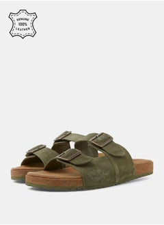 JACK & JONES Double Buckle Strap Louis Suede Sandal  - Image 2