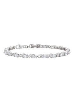 Elegant Platinum Plated Bracelet - Studded with Zirconia Stones (Silver) - pzsku/Z786A394C2926CCA6EB60Z/45/_/1726950209/db116189-7b37-4324-91af-607270851067