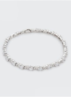 Elegant Platinum Plated Bracelet - Studded with Zirconia Stones (Silver) - pzsku/Z786A394C2926CCA6EB60Z/45/_/1726950230/c1649d27-30ae-4790-9ddf-9cfecf778e6e