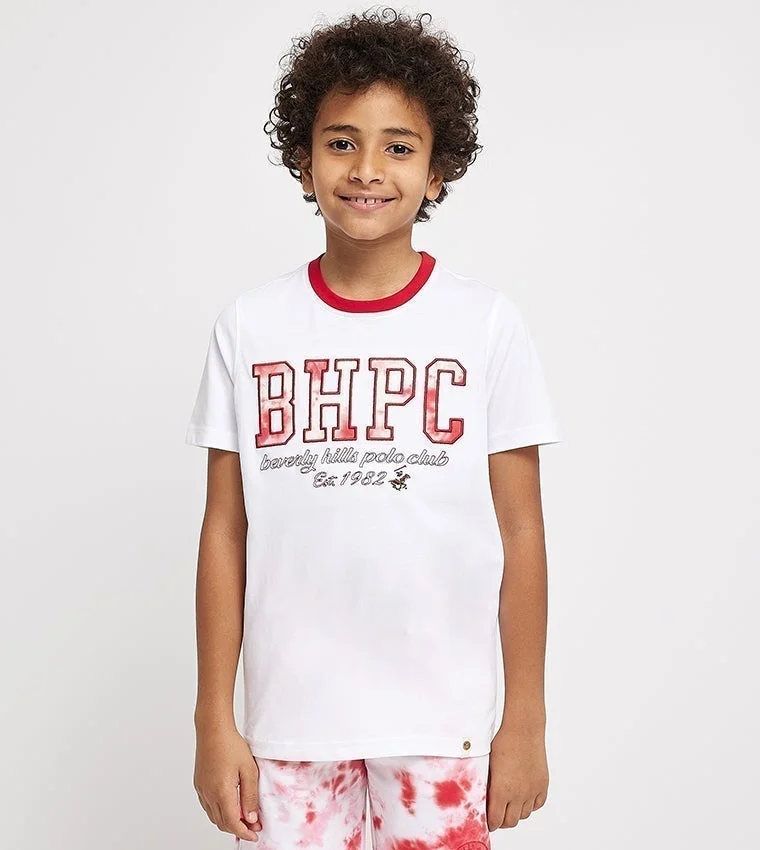 Logo Printed Crew Neck T-Shirt