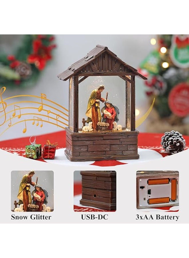 Nativity Snow Globe for Home Decor - Image 3
