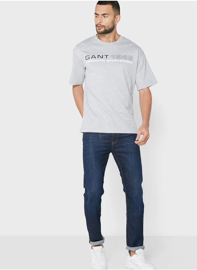GANT Logo Crew Neck T-Shirt