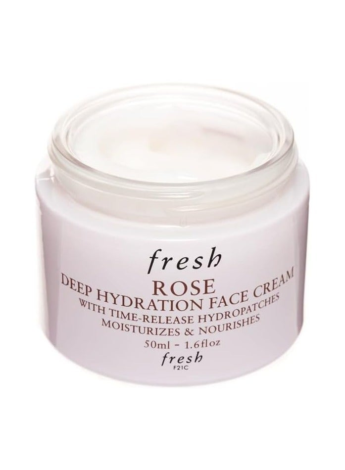 Fresh rose deep hydration face cream - normal to dry skin types, clear, 1.6 Ounce - Image 2