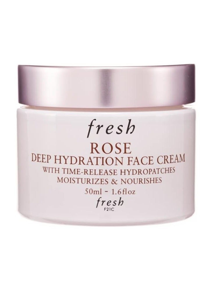 Fresh rose deep hydration face cream - normal to dry skin types, clear, 1.6 Ounce - Image 3