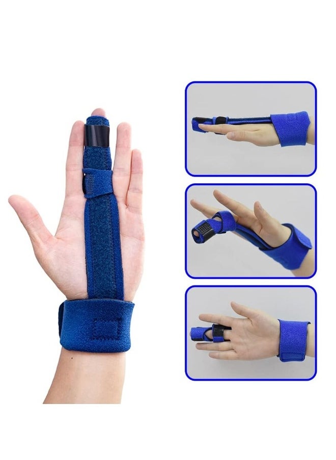 Generic - 2 Pcs Finger Straightener Adjustable Finger Extension Splint Finger Brace Finger Splint - Image 1