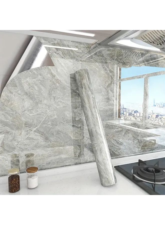 Wave Rock Marble Self Adhesive Waterproof Wallpaper 15 75inch Wide 393 7inch Long - Image 2