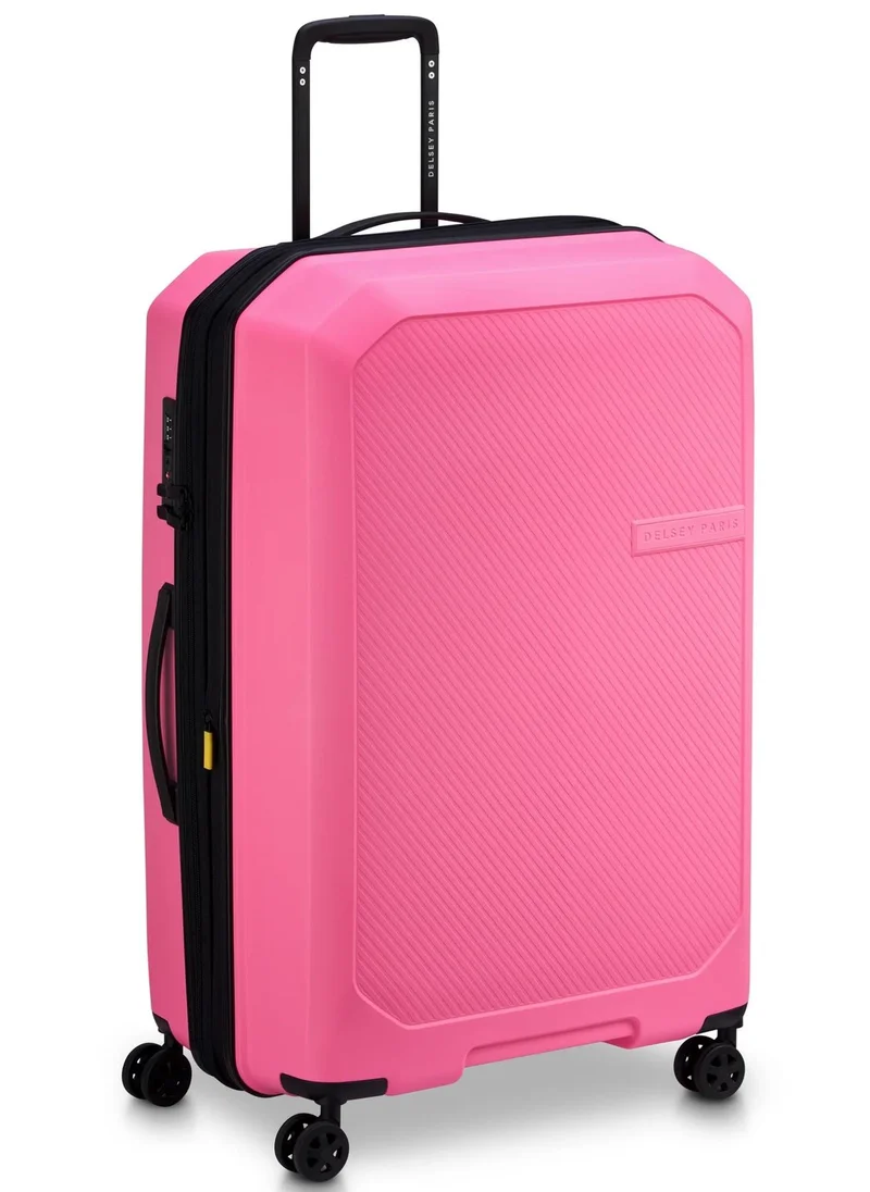 ديلسي _باريس حقيبة سفر أنفرس  سم قابلة للتوسيع بعجلات مزدوجة كبيرة - وردي فاتح
