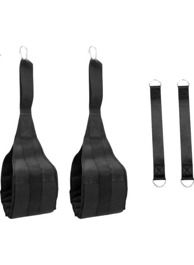 INVUI Ab Roller With Ab Sling Straps Hanging Leg Raise Straps Home Fitness Pull Up Bar Abdominal Training Sling Suspension Straps - Image 1