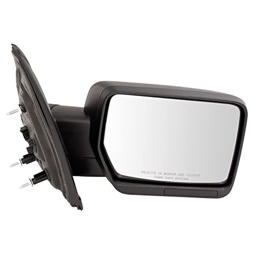 TRQ Right Mirror without Heat with Textured Cover Passenger Side Compatible with 2009-2014 Ford F-150 FO1321348 FO1321408 - Image 1