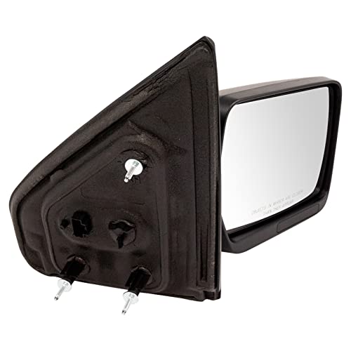 TRQ Right Mirror without Heat with Textured Cover Passenger Side Compatible with 2009-2014 Ford F-150 FO1321348 FO1321408 - Image 4
