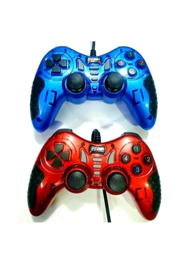 Game Controller with USB Joystick and Dual Shock Gamepad for Laptops - Image 1