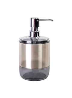 Primanova Lima Refillable Liquid Soap Dispenser Black and Silver 800 ml 