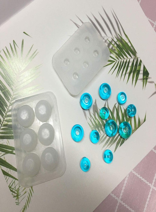 Szcelling قالب خرز سيليكون دائري مثقوب من Szcelling Szecl، قطعتان، لصنع المجوهرات، غطاء خرز مزخرف S925، مناسب لصنع الأساور والخرز، قطر الثقوب 2 مم و5 مم، أداة لصنع المجوهرات بنفسك - Image 4