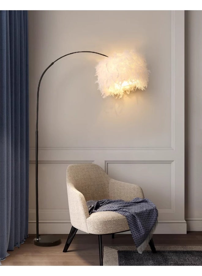 GroveMade Floor Lamp Standing Lamp LED Floor Lamp Feather Lamp for Living Room Bedroom Home Decor Reading Light - Image 1