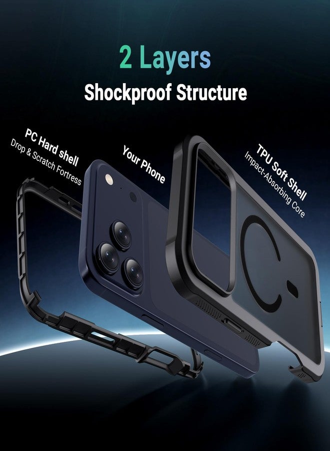 jaroco for Phone Pro case, [Compatible with MagSafe][Military Grade Drop Protection] Bumper Phone Case -Black - Image 2