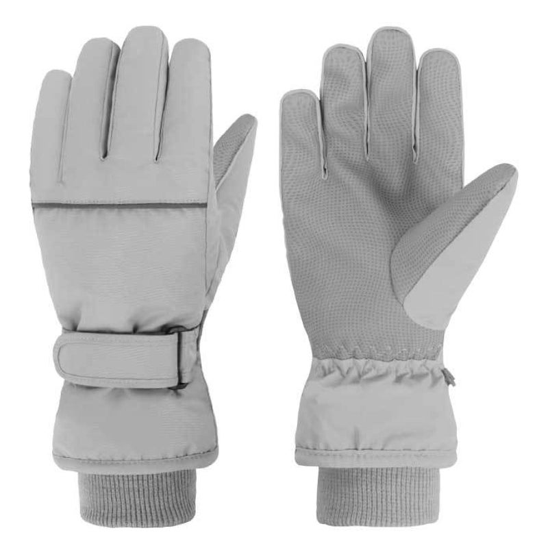 TRIWONDER Kids Winter Snow Gloves, Warm Windproof Mittens for Skiing Snowboarding, Boys and Girls (C - Grey, 6-8 Years Old) - Image 1