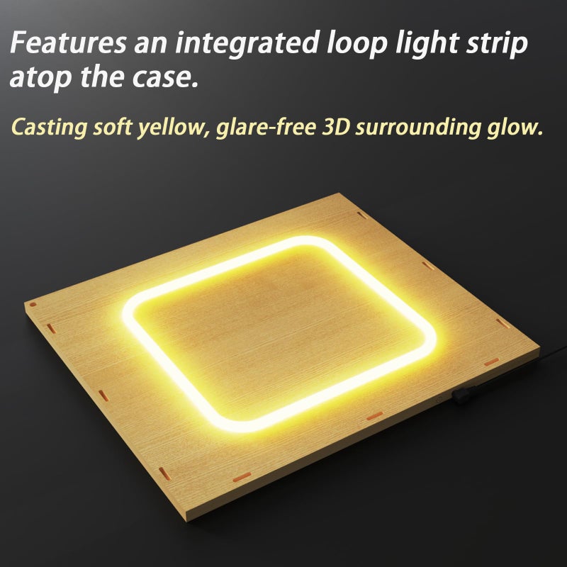 DuvinDD Acrylic Display Case for Labubu Zimomo Large Doll Collectibles, 23.6 inch Tall Large Display Box with LED Light Top, Clear Dustproof Protective Showcase for Lego Figure(13.8x11.8x23.6inch) - Image 3