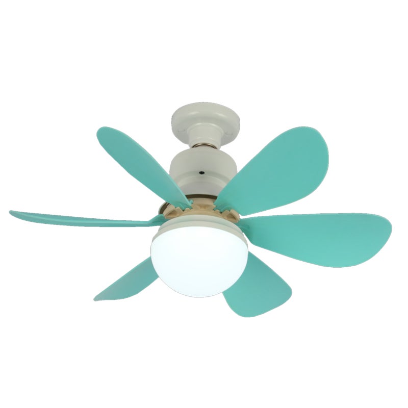E27 Fan Lamp Tri-color Dimming Home Bedroom Kids Study Room Living Room Fan Lamp Infinitely Dimmable Timing Function With Remote Controller - Image 1