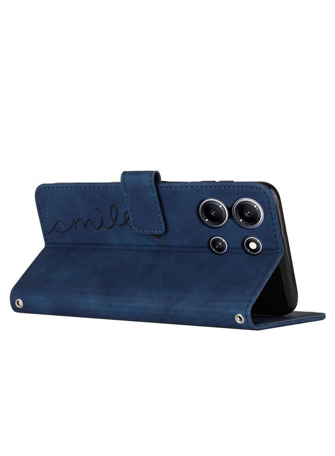 S-TOP Case For Infinix Note 30i Skin Feel Heart Pattern Leather Phone Case - Image 4