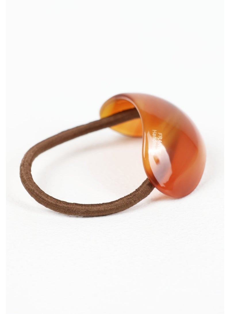 ZAAS French Amber Acetate Ponytail Cuff Elastic - Image 3