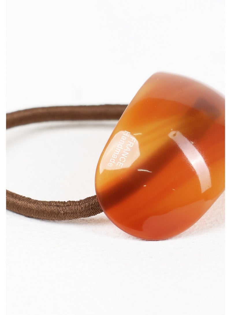 ZAAS French Amber Acetate Ponytail Cuff Elastic - Image 5