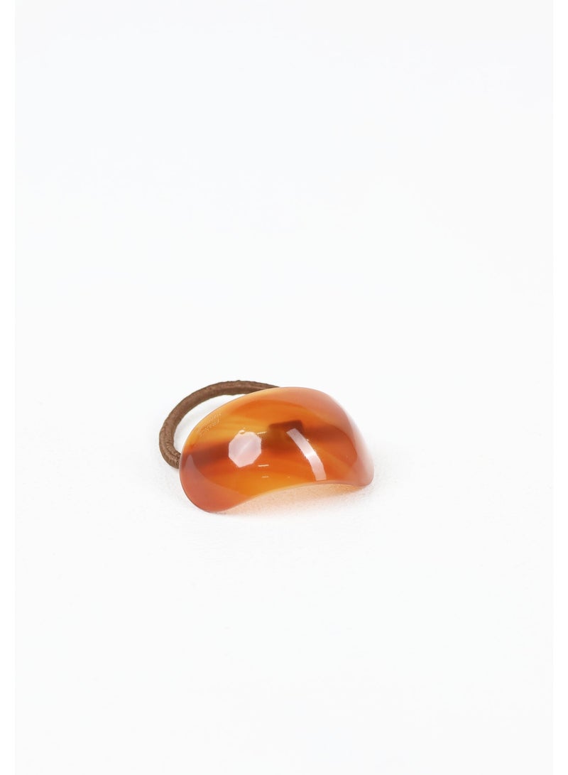 ZAAS French Amber Acetate Ponytail Cuff Elastic - Image 1