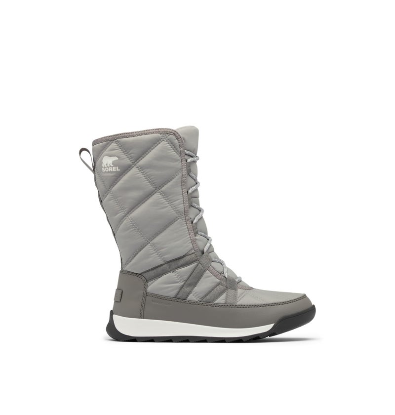 SOREL Women's Whitney ll Plus Tall Lace Waterproof Boot - Chrome Grey, Quarry - 9 - Image 4