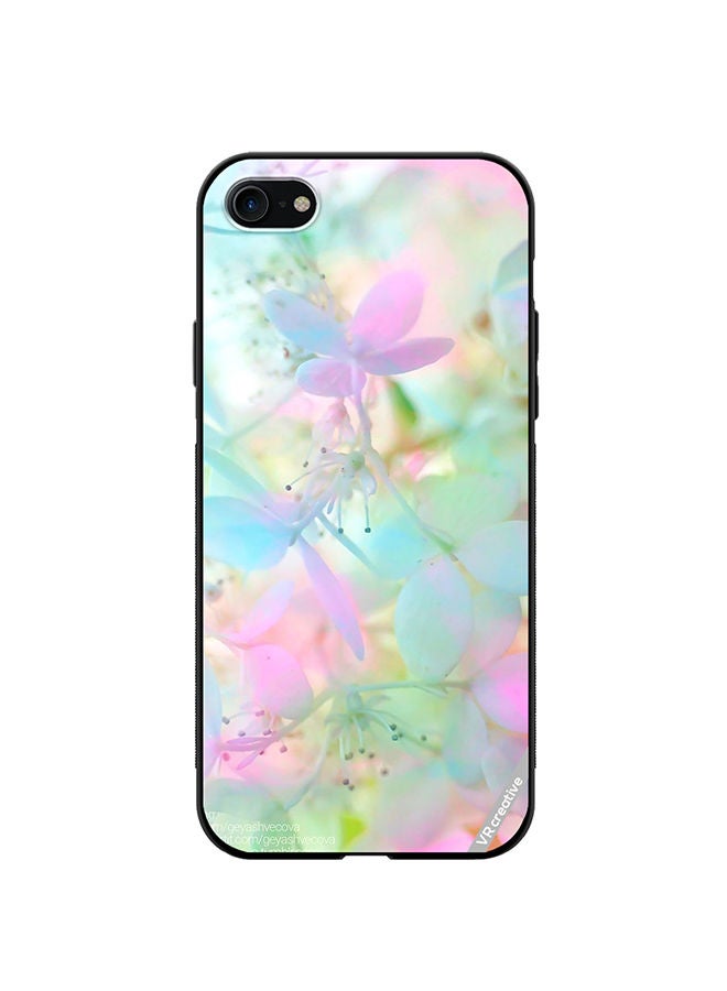 VR CREATIVE Protective Case Cover For Apple iPhone SE (2022) Flower Design Multicolour - Image 1