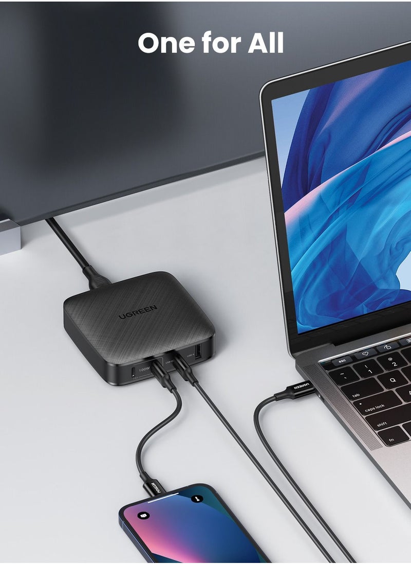 Ugreen - PD 100W USB C Wall Charger 4-Port  Fast  Power Adapter Compatible for Macbook Pro Air New iPad 9 iPad Mini 6 iPhone 13 Pro iPad Pro 2021 Galaxy S21 etc - Image 1